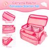 Ottkids Carrying Case Compatible with Toniebox 2 & 1, Storage Bag Organizer for Tonies Starter Set, Headphones & Accessories, Portable Travel Bag with Handle and Adjustable Shoulder Strap(Pink) view 4