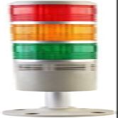 Multi-Layer Warning Light with Buzzer, Tri-Color LED, Industrial Safety Light for CNC Machines, Warehouse, and Production Lines