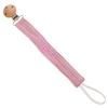 1pc Custom Embroidery Pacifier Clips with Name,Personalized Fabric Pacifier Holder with Wooden Clip for Baby Boys Girls view 1