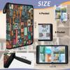 Kuquteed Colorful Speakers Trading Card Binder 9 Pocket 900 Cards Holder Collector Album with 50 Removable Sleeves Gifts for Boys Girls Musical Instruments Game Sports Cards view 3