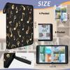 Kuquteed Golden Musical Notes Trading Card Binder 4 Pocket 400 Cards Holder Collector Album with 50 Removable Sleeves Gifts for Boys Girls Musica Symbol Game Sports Cards view 3