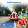 12V Kids Electric Bumper Car for Toddlers  Kiddokidz Ride-On Toy with Parent Remote, 360 Spin, Lights & Sounds, 2 PCS DIY Stickers, 2-Speed, Red view 3