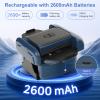 BEE&FLOWER Card Shuffler 2600mAh Rechargeable Auto-Stop Automatic Card Shuffler Low Noise Fits 1-2 Decks Compatible with Poker, UNO, Blackjack, Phase 10 | Blue & Black view 2
