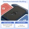 BEE&FLOWER Card Shuffler 2600mAh Rechargeable Auto-Stop Automatic Card Shuffler Low Noise Fits 1-2 Decks Compatible with Poker, UNO, Blackjack, Phase 10 | Blue & Black view 3