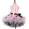 ABEHIK Halloween Caveman Costume for Girls Toddler Kids Historical Stone Age Birthday Outfit Halloween Cosplay Dress Up Photo Shoot Tutu Dress with Headband Pink 9-10 Years view 2