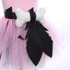 ABEHIK Halloween Caveman Costume for Girls Toddler Kids Historical Stone Age Birthday Outfit Halloween Cosplay Dress Up Photo Shoot Tutu Dress with Headband Pink 9-10 Years view 4