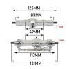 DAIHAOUU Metal Upgrade Front Rear Axle Assembly for WPL 1/10 C74 1/16 C14 C24 C34 C54 B14 B24 for Feiyu RC Car Spare Parts(Dark Grey) view 3