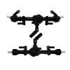 DAIHAOUU Front and Rear Axle with Metal Gear for MN D90 MN-90 MN98 MN99 MN99S MN45 1/12 RC Car Spare Parts Upgrade Accessories_A66M view 2