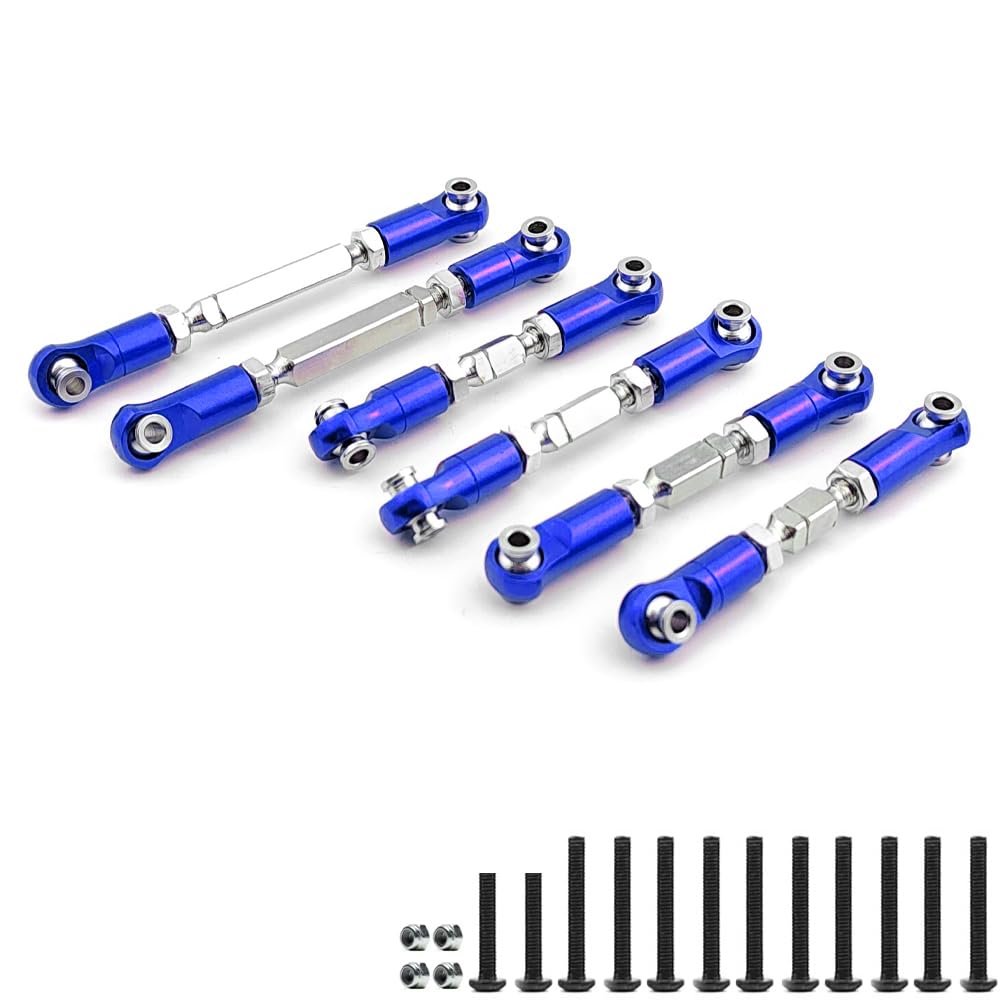 AMZRC for Arrma 1/8 Mojave 4X4 4S BLX Steel Turnbuckle & Rod End Set (6) ARA330801 ARA330802 ARA330791 Rc Car Upgrade Parts
