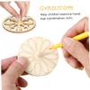 DOITOOL 8pcs Wooden Gyro Unfinished Spinning Tops for Creative Play DIY Fun and Educational Development for Leisure Activities and view 2