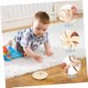 DOITOOL 8pcs Wooden Gyro Unfinished Spinning Tops for Creative Play DIY Fun and Educational Development for Leisure Activities and view 3