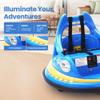 12V Kids Electric Bumper Car for Toddlers  Kiddokidz Ride-On Toy with Parent Remote, 360 Spin, Lights & Sounds, 2-Speed, Blue view 4