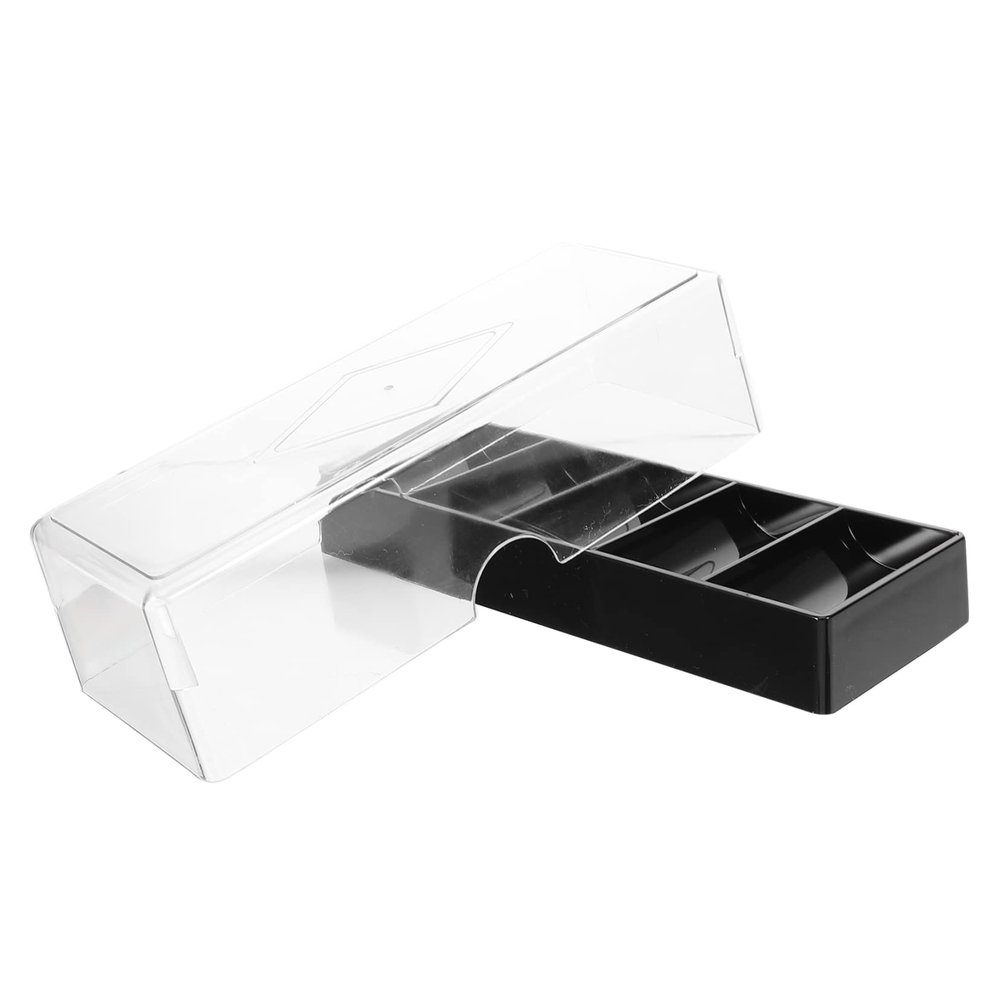 SUPVOX Acrylic Poker Chip Box Transparent Poker Chip Holder with Cover for Tidy Storage and Easy to Carry and Collectors