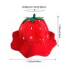 pp supm Plush Strawberry Party Hat for Kids Cartoon Fruit Hat Headgear Funny Cosplay Hat for Christmas Carnivals Halloween Headgear Photo Props view 4