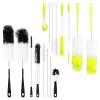 16Pcs Bottle Cleaning Brush Set Cleaning Brushes for Long Narrow Neck Bottles Water Bottles,Baby Bottles,Tumblers,Drinking Glasses,Strews Lid Brush view 1