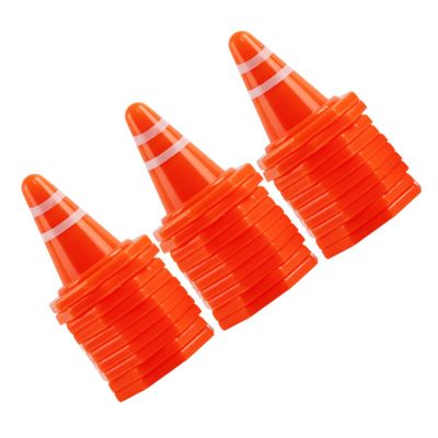TOYANDONA 50pcs Traffic Miniature Traffic Cones Roadblocks Durable Simulation Roadblocks for Pretend Educational for Early Childhood Learning