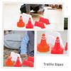 TOYANDONA 50pcs Traffic Miniature Traffic Cones Roadblocks Durable Simulation Roadblocks for Pretend Educational for Early Childhood Learning view 2
