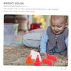 TOYANDONA 50pcs Traffic Miniature Traffic Cones Roadblocks Durable Simulation Roadblocks for Pretend Educational for Early Childhood Learning view 3