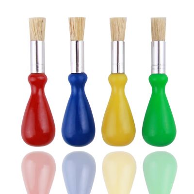 4 PCS Toddler Paint Brushes Chubby Paint Brushes Easy Grip Paintbrushes for Toddlers Ages 1-3 2-4 Years Large Preschool Kids Encourages Writing Drawing Creativity