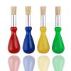 4 PCS Toddler Paint Brushes Chubby Paint Brushes Easy Grip Paintbrushes for Toddlers Ages 1-3 2-4 Years Large Preschool Kids Encourages Writing Drawing Creativity view 1