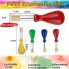 4 PCS Toddler Paint Brushes Chubby Paint Brushes Easy Grip Paintbrushes for Toddlers Ages 1-3 2-4 Years Large Preschool Kids Encourages Writing Drawing Creativity view 2