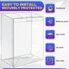 8 Pack Clear Protectors Case Compatible with Funko, 4" Pop Figures Case Protectors, 0.38mm Crystal Clear Display Cases for Collectibles with Locking Tab view 4