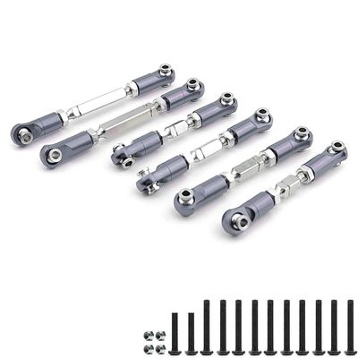 AMZRC for Arrma 1/8 Mojave 4X4 4S BLX Steel Turnbuckle & Rod End Set (6) ARA330801 ARA330802 ARA330791 Rc Car Upgrade Parts