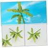 STOBOK 5pcs Miniature Model Trees Realistic Fake Banana Trees for Dioramas Sand Table Models and Dollhouse Gardens Handmade Greenery Decorations view 3