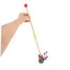 Hohopeti Wooden Push Walker Charming Animal Design with Rolling Wheels Engaging Pull Along for Learning and Encouraging Walking Boy Girl view 3