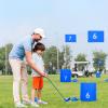 Bluethy Golf Yard Bucket Games, Backyard Golf Chipping Game, 9 Hole Bucket Golf Game Practice Games, Portable Golf Chipping Course Play for Family, Adults and Kids Blue view 2