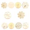 10pcs Wooden Spinning Kids Toddlers DIY Top Unfinished Top view 1