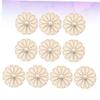10pcs Wooden Spinning Kids Toddlers DIY Top Unfinished Top view 2