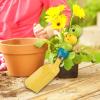 Bothyi Garden Spade for Kids Plant Hand Trowel Animal Shaped Handle Portable Spade Garden Tool for Digging Soil Weeding Indoor, Square view 3