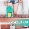 Abaodam Dinosaur Piggy Bank for Unbreakable Coin Saving Jar Cute Desktop Money Box for Boys Decoration for Saving Habits for Birthdays and Holidays view 4