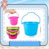 36 Pack Mini Plastic Beach Bucket Set Colorful Sand Buckets Small Bucket Small Sand Pail Bulk for Kids Summer Seaside Beach Pool Party, 6 Colors view 2