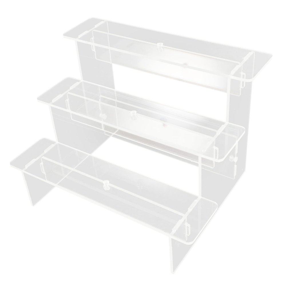 ABOOFAN Acrylic Storage Case for Dolls Multi Display Rack Compact Clear Organizer for Dolls Figures and Collectibles for Birthdays and Festivals