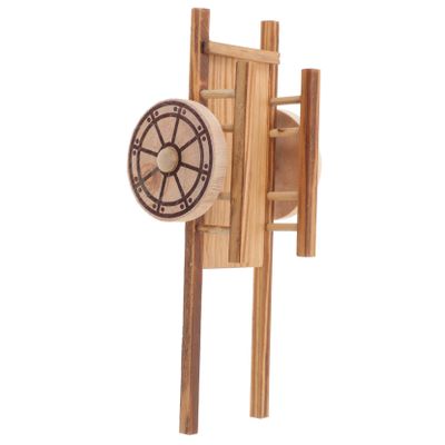 Abaodam Miniature Wooden Cart Model Realistic Design Small Trolley for Garden Decoration for Home Decor Model Collection as Unique for All Occasions