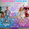 maysida Rechargeable Dance Mat - Double User Play Mat with Extra Large Size (59*38 in), Dancing Music, Challenge Game, Piano Mode, LED Lights, Christmas Birthday Gift for Kids Girls Boys 3-12 Year Old view 3
