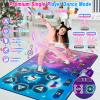 maysida Rechargeable Dance Mat - Double User Play Mat with Extra Large Size (59*38 in), Dancing Music, Challenge Game, Piano Mode, LED Lights, Christmas Birthday Gift for Kids Girls Boys 3-12 Year Old view 4