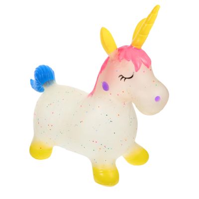 SWOOMEY Enhanced Safety Toy Inflatable Riding Animal for Toddlers Boys and Girls Bouncing Horse Toy Unicorns Design Outdoor Play