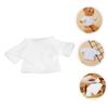 Abaodam Stuffed Bear Clothes Soft Doll T Shirt for Stuffed Animals Sleeve Design Easy to Dress Comfortable Costume for Decorative Dolls view 3