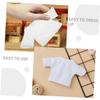 Abaodam Stuffed Bear Clothes Soft Doll T Shirt for Stuffed Animals Sleeve Design Easy to Dress Comfortable Costume for Decorative Dolls view 4