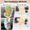 HiOKOU Car Seat for labubu Dolls with Air Vent Clip and Desktop Stand, Cute and Functional Car Ornament for Doll Fans Collectors(Neon Green) view 4
