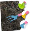 CIYODO 1Set Outdoor Gardening Tools for Mini Shovels and Rakes for Planting Soil Loosening and Gardening Playtime Comfortable Grip Materials for Boys view 3