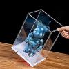 Jievmrs Large Acrylic Cube Display Box for Action Figures, Clear Dustproof Cover Collectibles Organizer Case, UV Protection Protection Cover for Treats(35x30x25cm(14"x12"x10")) view 1