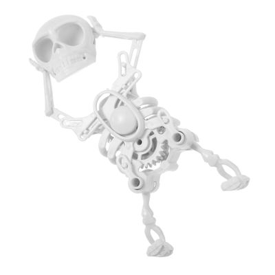 DECHOUS Wind Up Dancing Skeleton Funny Halloween Party Favor Clockwork Skull Engaging Entertainment for Boys