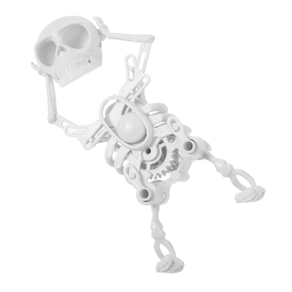 DECHOUS Wind Up Dancing Skeleton Funny Halloween Party Favor Clockwork Skull Engaging Entertainment for Boys