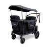 WonderFold L4 Quad Stroller Wagon (4 Seater) - Smooth Ride, Secure Harnesses, and All-Weather Canopy 4 Seat Wagon Stroller for Kids, Safety-Certified - Jet Black view 1