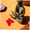 EXHUMKY 2 Pairs Sacred Gua Cups Chinese Fortune Telling Feng Shui Ornament for Divination Easy to Clean User Friendly Design for Home Decor and Rituals view 4