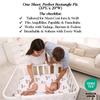 100% Organic Cotton Baby Bassinet Sheets 3-Pack - Fits Angelbliss, Maxi-COSI Iora/Swift, Papablic Baby Bassinet, YADAQE, Pamobabe, BIERUM & Fodoss - Breathable Rectangle Mattress (33"x20") view 3